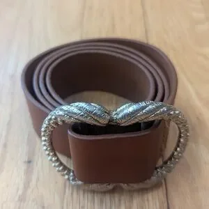 Sezane | Accessories | Sezane Artemis Tan Leather Belt With  display picture 1